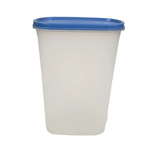Tupperware 1615-4 Modular Mate weißer Behälter 12-1/4 Tassen mit 1616-3 blauem Deckel - Bild 1 von 7