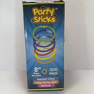 Leuchtstäbe Großpackung Party Gastgeschenke 300er Pack - 8" leuchten im Dunkeln Armbänder - Bild 1 von 3