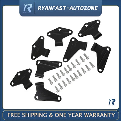 Body Hinge Set Black Heavy-duty fit for 2007-2018 Jeep Wrangler JK 2 Door  - Image 1 of 4