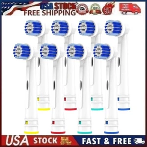 8x Replacement Brush Heads For Oral-B Electric Toothbrush Fit Advance Power/Pro - Picture 1 of 14