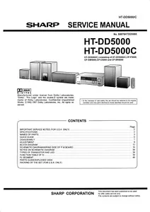 Manuale Di Servizio Per Sharp HT-DD5000 - Foto 1 di 1