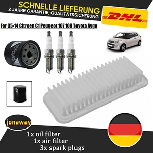 INSPEKTIONSPAKET SET FÜR TOYOTA AYGO PEUGEOT 107 CITROEN C1 1.0 BJ 2005-2014 . - Bild 1 von 18