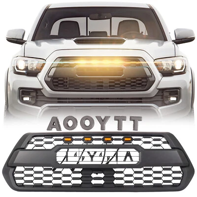 LED Amber Raptor Grill Lights For Toyota Tacoma TRD PRO 2016-2022 OffRoad Pickup Foto 1 de 4