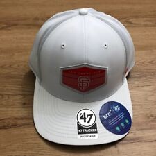San Francisco Giants City Connect '47 Brand Trucker Hat Thunder Orange/White