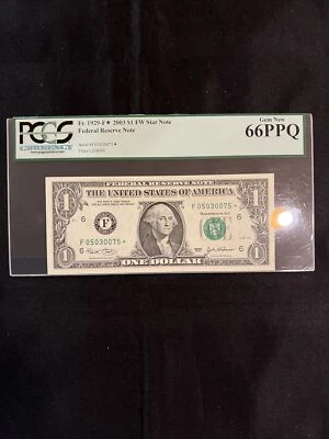 2003 $1.00 FRN F05030075* STAR P.C.G.S #66PPQ - Image 1 of 4