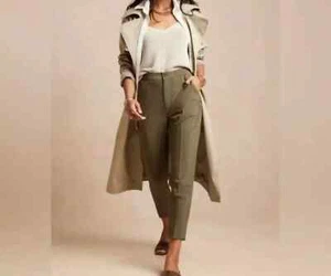 Banana Republic olive Airstretch Light As Air Taper Hose Gr. XL High-Rise - Bild 1 von 7