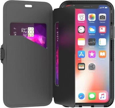 Tech21 Evo Wallet Phone Case for iPhone X/Xs - Black - Image 1 of 4