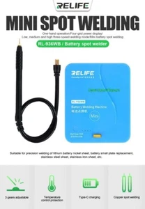 Phone Battery SpotWelding Machine Mini Portable Rework Repair ReLife RL-936WB UK - Picture 1 of 10