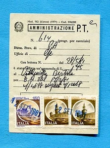 CASTELLI - 1981 £.10 x 2 + £.150 su MODELLO per AMMENDE a PERSONALE PT (700061)  - Imagen 1 de 1