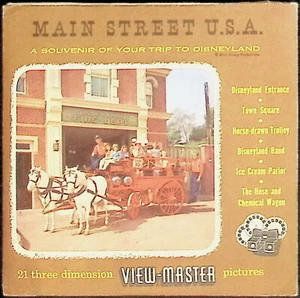Rare Disneyland Main Street USA D851 A Souvenir Of Your Trip 3d View-Master Set - Picture 1 of 3
