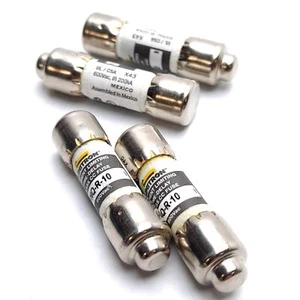 Lote de 4 fusibles de retardo de tiempo Bussmann FNQ-R-10 clase CC 600VAC 10 A - Imagen 1 de 4