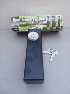 Heavy Duty Double Cylinder Deadbolt Lock, For Rolling/Sliding Gates - Picture 1 of 4