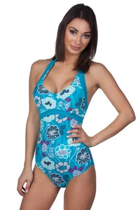 Panache Loren Halter One-Piece Floral Underwire Swimsuit SW0510 - Picture 1 of 6