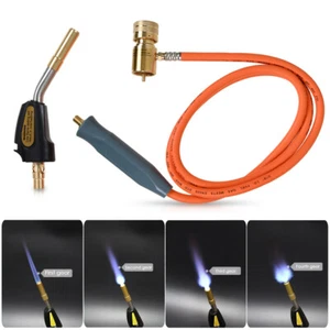 MAPP MAP Pro Propane Self-Igniting Gas Welding Turbo Burner Torch with 5' Hose - Picture 1 of 8