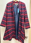 New With Tag, Woman?S Designer Draper James. Fit And Flair Plaid Coat Size 8