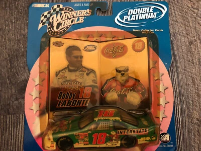 Winners Circle Double Platinum Bobby Labonte #18 Collector Cards Car Coca Cola - Image 1 of 3