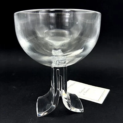 Bicchieri in cristallo vintage anni ' 70 di design Taddei Krisla Coppa calice  - Immagine 1 di 4