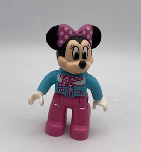 Lego Duplo Building Block Figure Replacement Disney MINNIE MOUSE Cowgirl Blue Sh - Picture 1 of 2