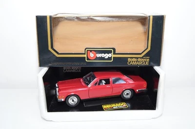 B73 1:22 BBURAGO BURAGO 3001 ROLLS-ROYCE CAMARGUE MAROON MIB - Image 1 of 4
