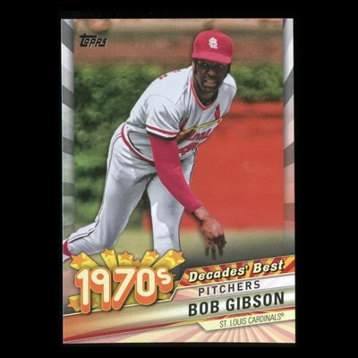 Bob Gibson 2020 Topps Decades' Best Pitchers 1970s Cardinals - Image 1 of 3