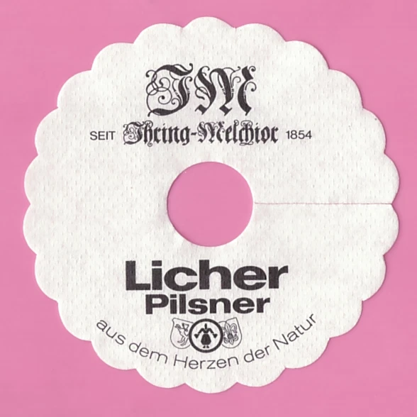 Pilsdeckchen Tropfdeckchen Licher Pilsner , schwarz 1x - Bild 1 von 1