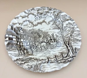 Vintage Royal Mail Staffordshire Ironstone 10" Teller Pferdekutsche England - Bild 1 von 3