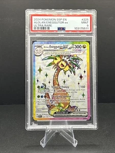 Pokémon Alolan Exeggutor ex 225/191 Sv08: Surging Sparks Holo Ultra Rare PSA 9 - Picture 1 of 2