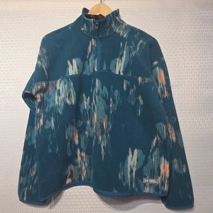 NWT Under Armour Women’s Printed Turbofleece 1/4 Zip Pullover Small Blue Orange - Picture 1 of 14