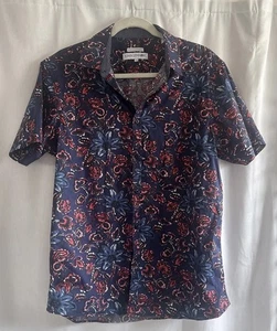John Lennon mehrfarbig Blumenmuster SS Knopfleiste Größe Large - Bild 1 von 10