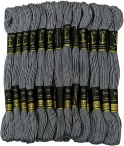 Anchor Threads Cross Stitch Stranded Cotton Thread Sewing Hand Embroidery Gray - Picture 1 of 4