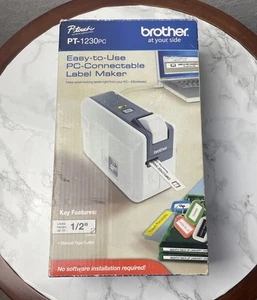 Impresora térmica de etiquetas Brother PT-1230PC - Imagen 1 de 2