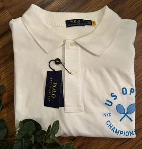 NWT Polo Ralph Lauren US Open 2022 Championship 4XLT Polo Collared Shirt White - Picture 1 of 5