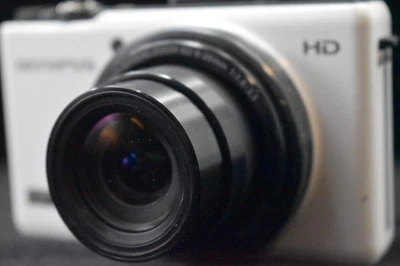 [US Duty Paid] Olympus XZ-1 Point and Shoot Digital Camera White 8432 - Image 1 of 4