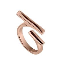 Womens Ring BREIL STICKS TJ2246 Stainless Steel Gold Rose Size 18