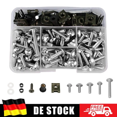 NICECNC Universal Motorrad Verkleidungsschrauben Stellschrauben Klemmen Clip M5 M6