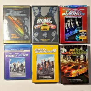 Fast and the furious DVD Lot 6 Movies 1-6 Used: Good Condition - Picture 1 of 11