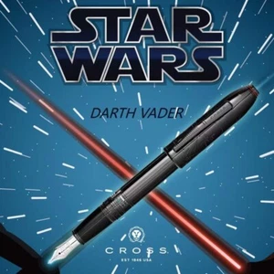 Cross Star Wars Peerless Limited Edition Darth Vader Fountain Pen Medium Nib - Picture 1 of 12