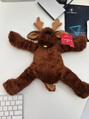 Hallmark Comet the Reindeer Sparkly Plush Stuffed Animal  Bell Holidays RETIRED - Image 1 of 4