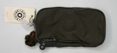 Kipling Bag Field Green Chap Pencil Case Makeup Accessory Pouch AC6105 New - Image 1 of 4