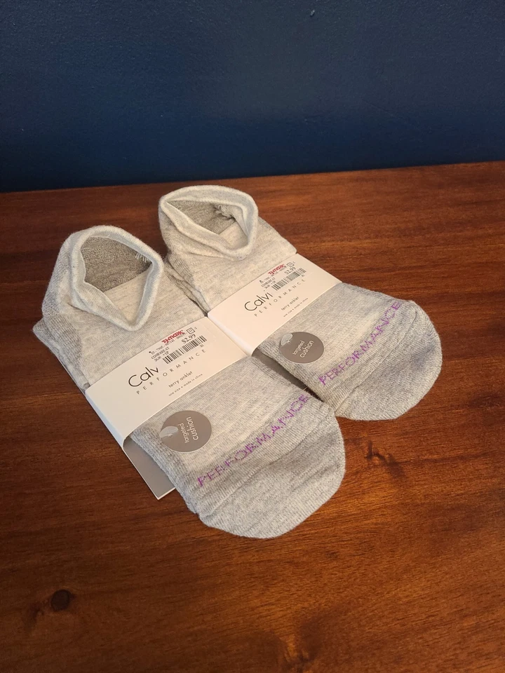 Calcetines tobilleros CALVIN KLEIN Performance Terry 2 pares nuevos con etiquetas algodón peinado Foto 1 de 4