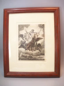 Stampa Raffaello Sanzio 1830 Dio e Angeli - Foto 1 di 7