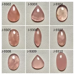 Natural Rose Quartz Cabochon Loose Semi Precious Gemstone For Jewelry Making - Picture 1 of 20