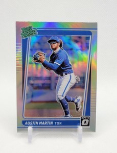 ⚾AUSTIN MARTIN 2021 Mosaic SILVER HOLO PRIZM REFRACTOR Blue Jays Baseball Card