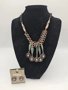 Earring and necklace Set Mia Collection Dual (JWL10) - Picture 1 of 6
