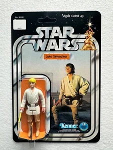 KENNER 1977 VINTAGE LUKE SKYWALKER TATOOINE STAR WARS 12 BACK CARD NEW HOPE - Picture 1 of 4