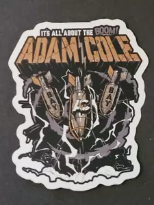 ADESIVO PRO WRESTLING CRATE ADAM COLE!!! CASSA ESCLUSIVA!! - Foto 1 di 1