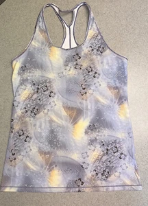 Camisa sin mangas CALIA de Carrie Underwood Racerback gris amarilla ropa activa talla L - Imagen 1 de 5