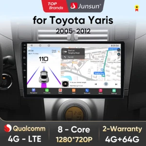 9'' Autoradio GPS Navi 4+64GB Android 13 Carplay Für Toyota Yaris XP90 2005-2012 - Bild 1 von 13