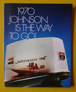 Folleto de catálogo de motor fueraborda Johnson 1970 como nuevo - Imagen 1 de 12
