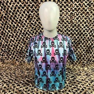 NEW HK Army Dri Fit T-Shirt - All Over Tie Dye w/ Black Skulls - XX-Large - Picture 1 of 7